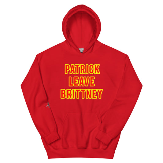 Patrick leave Brittney hoodie